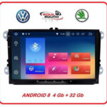 Штатна магнітола Volkswagen Skoda android 8 4gb DVD, GPS навігація