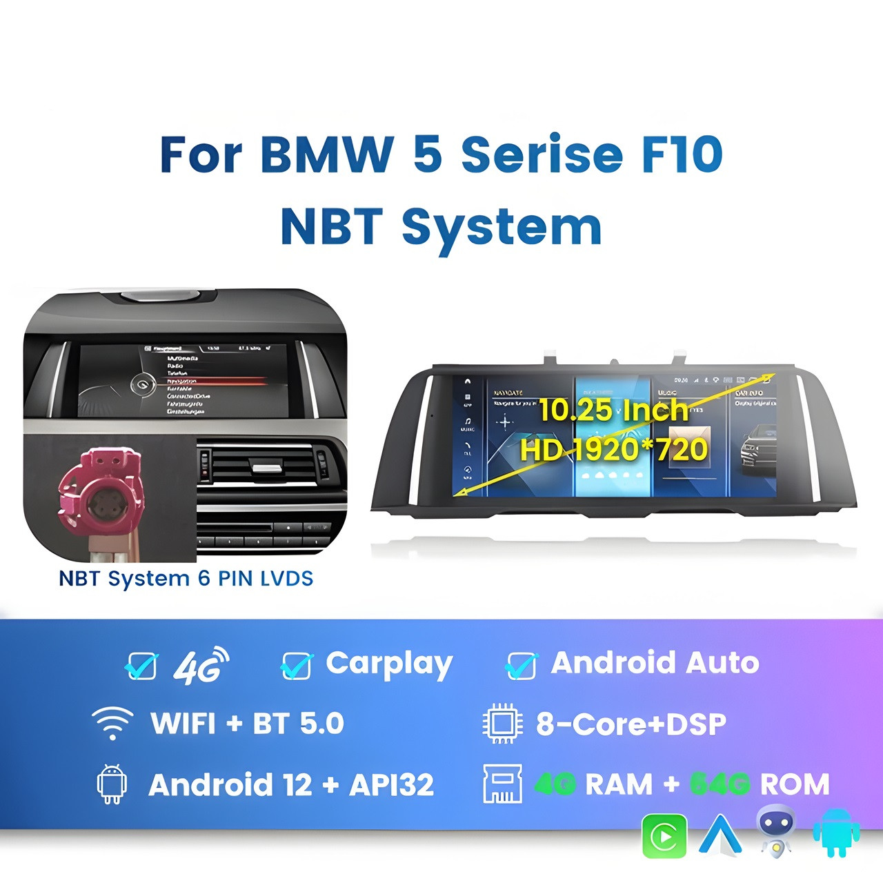 5223290162_shtatna-magnitola-bmw Штатна магнітола BMW 5-серії (F10 / F12) (2010-2016) NBT (4/64) - Зображення 1