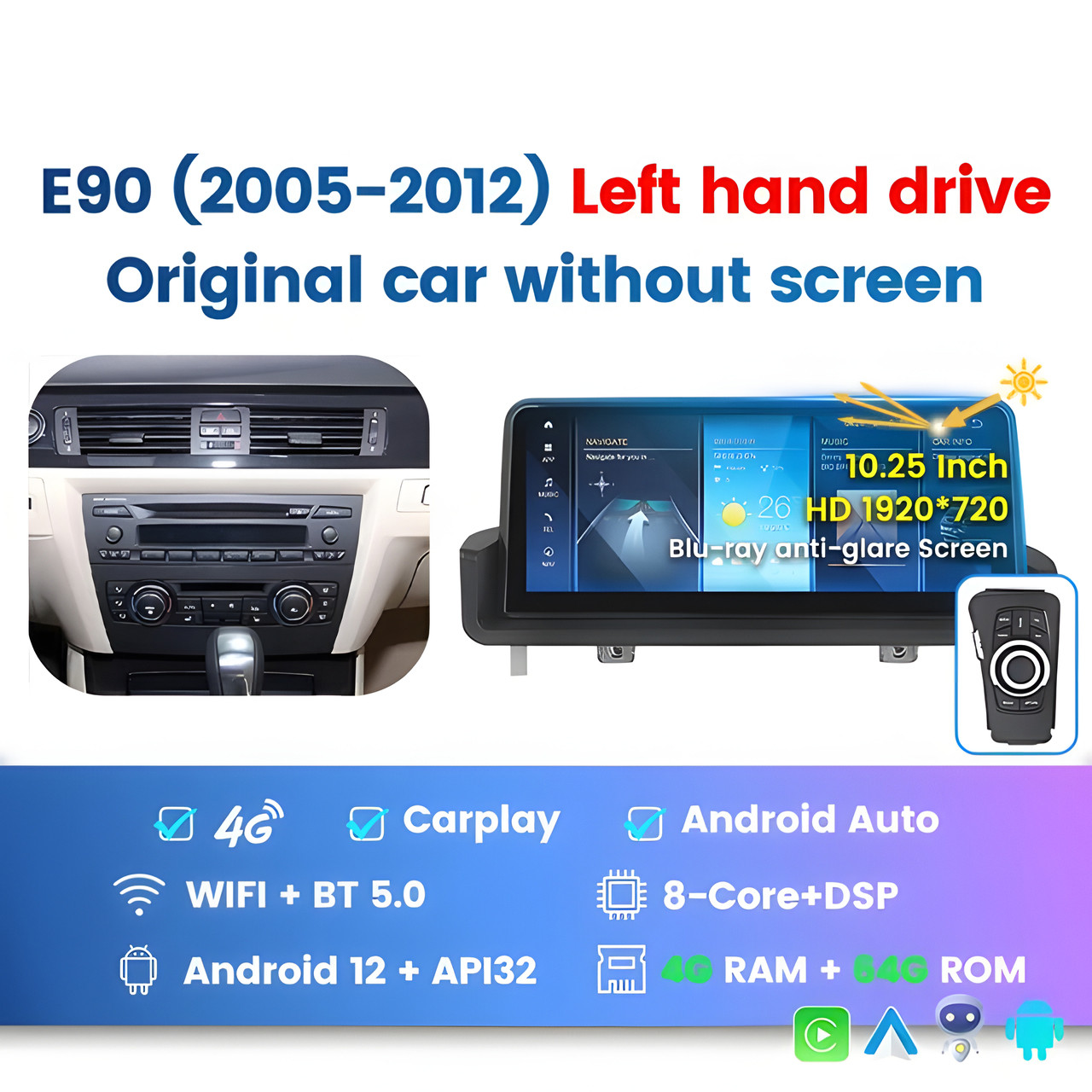 5223732387_shtatna-magnitola-bmw Штатна магнітола BMW 3-серії (без екрана) (E90 / E91 / E92) (2005-2012) (4/64) - Зображення 1