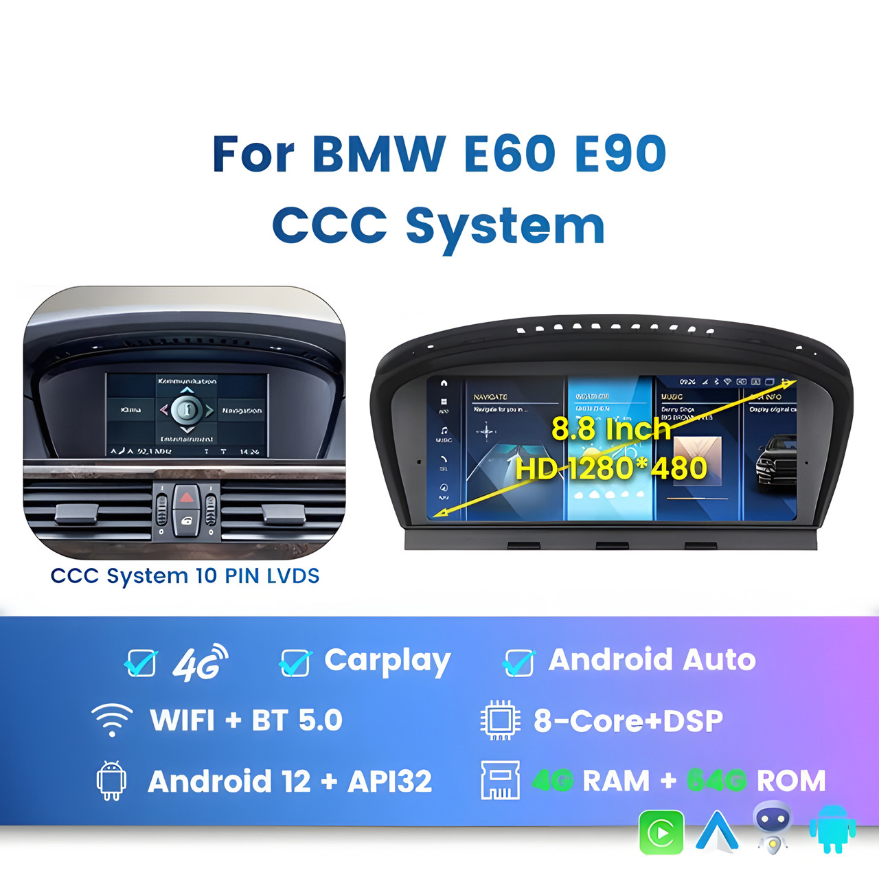 5224478973_shtatna-magnitola-bmw Штатна магнітола BMW 3-серії (E90 / E91) (2005-2012) CCC (4/64) - Зображення 1