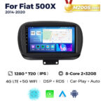 Штатна магнітола Fiat 500X (2014-2020) M200 (2/32 Гб), HD (1280x720) QLED, GPS + 4G + CarPlay