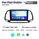 Штатна магнітола Fiat Doblo 2 (2015-2021) M300 (4/32 Гб), HD (1280x720) QLED, GPS + 4G + CarPlay
