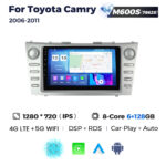 Штатна магнітола Toyota Camry 6 (XV40) (2006-2011) M600 (6/128 Гб), 2K (2000x1200) QLED, GPS + 4G + CarPlay