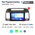 Штатна магнітола Toyota Camry (XV30) (2002-2006) M600 (6/128 Гб), 2K (2000x1200) QLED, GPS + 4G + CarPlay