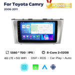 Штатна магнітола Toyota Camry 6 (XV40) (2006-2011) M200 (2/32 Гб), 2K (2000x1200) QLED, GPS + 4G + CarPlay