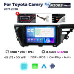 Штатна магнітола Toyota Camry 8 (XV70) (2017-2020) M300 (4/32 Гб), HD (1280x720) QLED, GPS + 4G + CarPlay