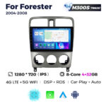 Штатна магнітола Subaru Forester 2 (SG) (2004-2008) M300 (4/32 Гб), 2K (2000x1200) QLED, GPS + 4G + CarPlay