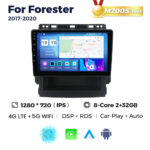 Штатна магнітола Subaru Forester 5 (SK) (2017-2020) M200 (2/32 Гб), 2K (2000x1200) QLED, GPS + 4G + CarPlay