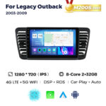 Штатна магнітола Subaru Legacy 4, Outback 3 (2003-2009) M200 (2/32 Гб), HD (1280x720) QLED, GPS + 4G + CarPlay