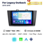 Штатна магнітола Subaru Legacy 6, Outback 5 (2015-2018) M200 (2/32 Гб), HD (1280x720) QLED, GPS + 4G + CarPlay