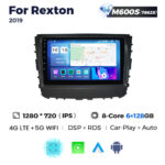 Штатна магнітола SsangYong Rexton 2 (2018+) M600 (6/128 Гб), 2K (2000x1200) QLED, GPS + 4G + CarPlay