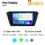 Штатна магнітола Skoda Fabia 3 (NJ) (2015-2019) M200 (2/32 Гб), HD (1280x720) QLED, GPS + 4G + CarPlay