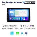 Штатна магнітола Renault Duster / Arkana (2019-...) M500 (4/64 Гб), 2K (2000x1200) QLED, GPS + 4G + CarPlay