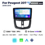 Штатна магнітола Peugeot 207 (2006-2015) M500 (4/64 Гб), HD (1280x720) QLED, GPS + 4G + CarPlay