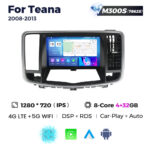 Штатна магнітола Nissan Teana (J32) (2008-2013) M300 (4/32 Гб), HD (1280x720) QLED, GPS + 4G + CarPlay