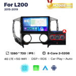 Штатна магнітола Mitsubishi L200 5 (2015-2019) M200 (2/32 Гб), 2K (2000x1200) QLED, GPS + 4G + CarPlay