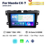 Штатна магнітола Mazda CX-7 (2006-2012) M200 (2/32 Гб), HD (1280x720) QLED, GPS + 4G + CarPlay