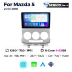 Штатна магнітола Mazda 5 (2005-2010) M300 (4/32 Гб), HD (1280x720) QLED, GPS + 4G + CarPlay