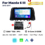 Штатна магнітола Mazda 6 (2012-2017) M200 (2/32 Гб), 2K (2000x1200) QLED, GPS + 4G + CarPlay