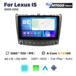 Штатна магнітола Lexus IS 2005-2012  M700 (8/128 Гб), GPS + 4G + CarPlay, 2K (2000x1200) QLED