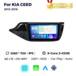Штатна магнітола Kia Ceed 2 (JD) (2012-2016) M200 (2/32 Гб), HD (1280x720) QLED, GPS + 4G + CarPlay