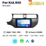 Штатна магнітола Kia Rio 3 (K2) (2011-2015) M200 (2/32 Гб), 2K (2000x1200) QLED, GPS + 4G + CarPlay