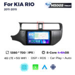 Штатна магнітола Kia Rio 3 (K2) (2011-2015) M500 (4/64 Гб), 2K (2000x1200) QLED, GPS + 4G + CarPlay