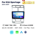 Штатна магнітола Kia Sportage 2 (JE) (2004-2007) M200 (2/32 Гб), HD (1280x720) QLED, GPS + 4G + CarPlay