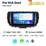 Штатна магнітола Kia Soul 3 (2019-...) M200 (2/32 Гб), 2K (2000x1200) QLED, GPS + 4G + CarPlay