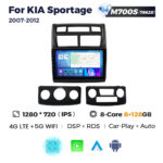 Штатна магнітола Kia Sportage 2 (JE) (2007-2010) M700 (8/128 Гб), 2K (2000x1200) QLED, GPS + 4G + CarPlay