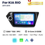 Штатна магнітола Kia Rio 3 (K2) (2011-2015) M200 (2/32 Гб), 2K (2000x1200) QLED, GPS + 4G + CarPlay