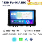 Штатна магнітола Kia Rio 4 (2017-2019) M200 (2/32 Гб), 2K (2000x1200) QLED, GPS + 4G + CarPlay