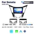 Штатна магнітола Hyundai Sonata (YF) (2009-2014) M600 (6/128 Гб), 2K (2000x1200) QLED, GPS + 4G + CarPlay