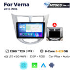 Штатна магнітола Hyundai Accent (Verna) (RB) (2010-2016) M700 (8/128 Гб), 2K (2000x1200) QLED, GPS + 4G + CarPlay