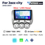 Штатна магнітола Honda Jazz 2, City 4 (2002-2007) M700 (8/128 Гб), 2K (2000x1200) QLED, GPS + 4G + CarPlay