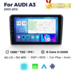 Штатна магнітола Audi A3 (2003-2012) M200 (2/32 Гб), 2K (2000x1200) QLED, GPS + 4G + CarPlay