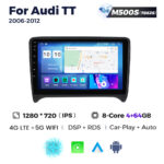 Штатна магнітола Audi TT (2006-2014) M500 (4/64 Гб), HD (1280x720) QLED, GPS + 4G + CarPlay