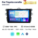 Штатна магнітола Toyota Corolla (E14/E15) (2006-2013) M200 (2/32 Гб), HD (1280x720) QLED, GPS + 4G + CarPlay