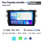 Штатна магнітола Toyota Corolla (E14/E15) (2006-2013) M600 (6/128 Гб), 2K (2000x1200) QLED, GPS + 4G + CarPlay