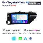 Штатна магнітола Toyota Hilux 8 (AN120, AN130) (2015-2022) M300 (4/32 Гб), 2K (2000x1200) QLED, GPS + 4G + CarPlay