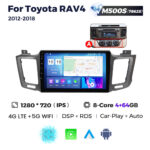 Штатна магнітола Toyota RAV4 4 (XA40) (2012-2018) M500 (4/64 Гб), HD (1280x720) QLED, GPS + 4G + CarPlay