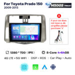 Штатна магнітола Toyota Land Cruiser Prado 4 (J150) (2009-2013) M500 (4/64 Гб), HD (1280x720) QLED, GPS + 4G + CarPlay
