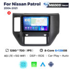 Штатна магнітола Nissan Patrol (Safari, Y62) (2011-2015) M600 (6/128 Гб), 2K (2000x1200) QLED, GPS + 4G + CarPlay