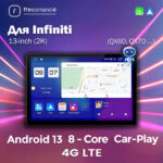 Магнітола Infiniti QX60, QX70 (та інші) 13" M600 (6/128 Гб), QHD 2K (1920x1200) QLED, 4G + CarPlay