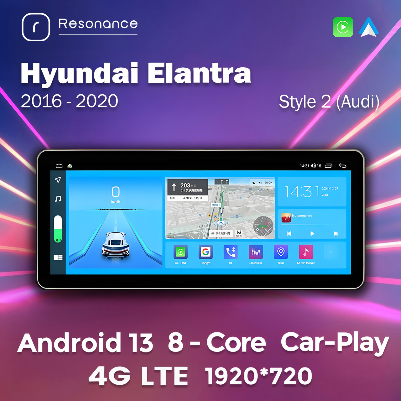 5436933778_shtatna-magnitola-hyundai Штатна магнітола Hyundai Elantra 6 (AD) (2016-2020) (4/32) Стиль 2 (Audi) - Зображення 1