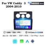 Штатна магнітола Volkswagen Caddy (2004-2010) M600 (6/128 Гб), 2K (2000x1200) QLED, GPS + 4G + CarPlay