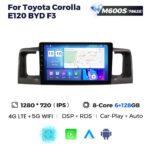 Штатна магнітола Toyota Corolla (E120) (2000-2004) M600 (6/128 Гб), HD (1280x720) QLED, GPS + 4G + CarPlay