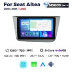 Штатна магнітола Seat Altea (2004-2015) M500 (4/64 Гб), 2K (2000x1200) QLED, GPS + 4G + CarPlay
