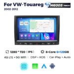 Штатна магнітола Volkswagen Touareg 1 (7L) (2002-2010) M600 (6/128 Гб), 2K (2000x1200) QLED, GPS + 4G + CarPlay
