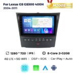Штатна магнітола Lexus GS GS300 350 400H 2004-2011 M200 (2/32 Гб), HD (1280x720) QLED, GPS + 4G + CarPlay